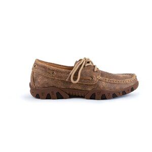 Ferrini Casual Leather Loafer Brown Size 6.5